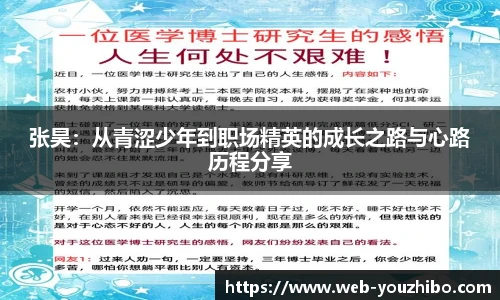 张昊：从青涩少年到职场精英的成长之路与心路历程分享
